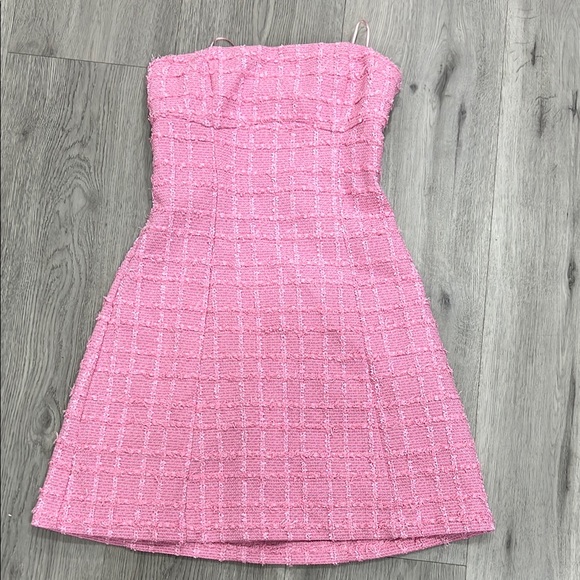 Amanda Uprichard Kelsey Dress in Pink - Picture 3 of 7